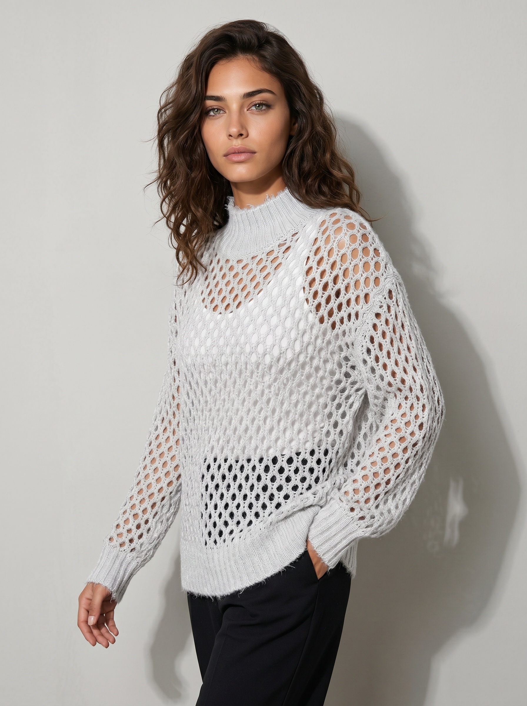 Markup Donna Maglieria Lupetto in filato lurex lupetto