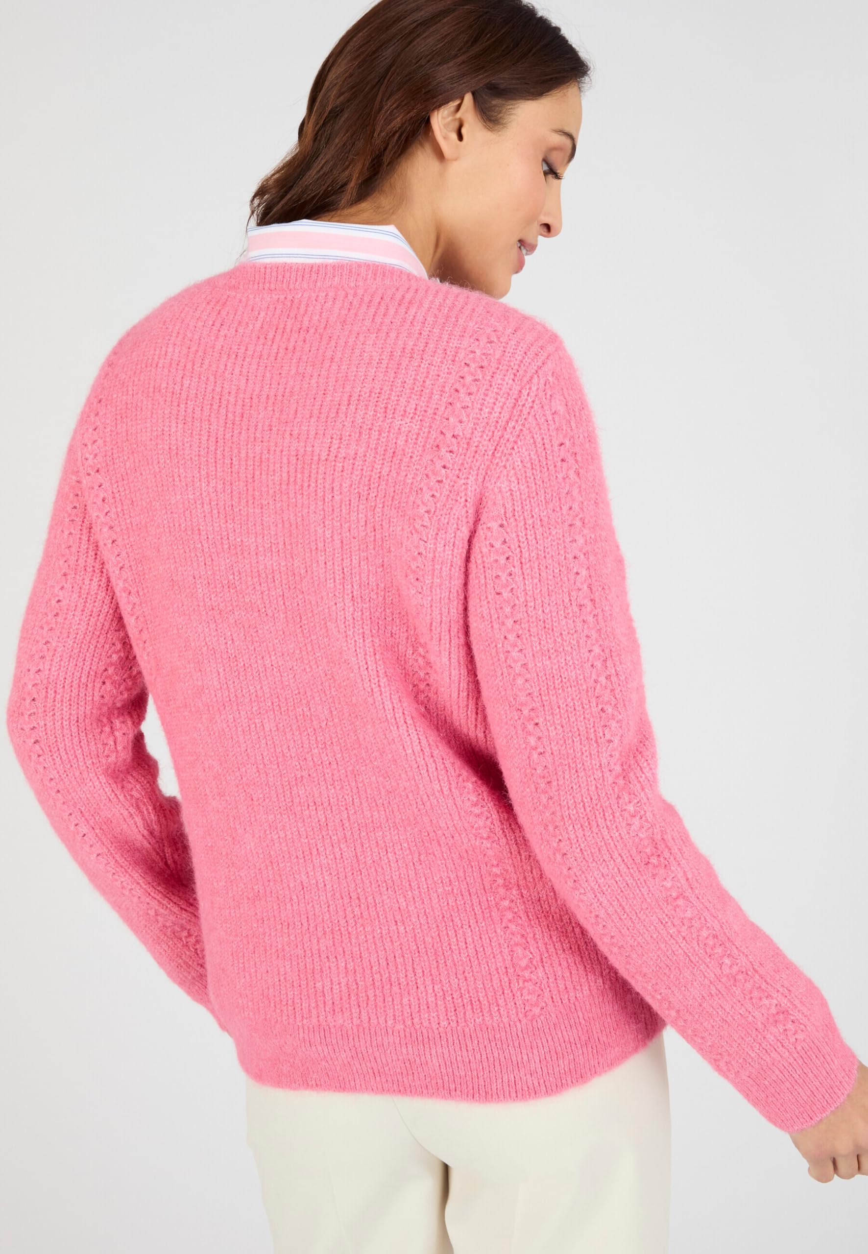 Damart Thermolactyl Maglia Termolattile maglione rosa lana