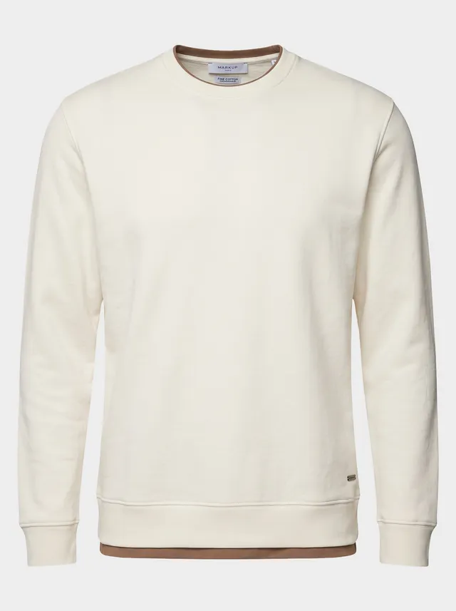 Markup Uomo Felpe & T-shirt Felpa Girocollo con Inserti Contrasto uomo
