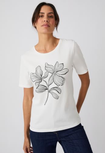 Damart Prêt-à-porter T-Shirt Perle Fantasia maglietta bianca con perle
