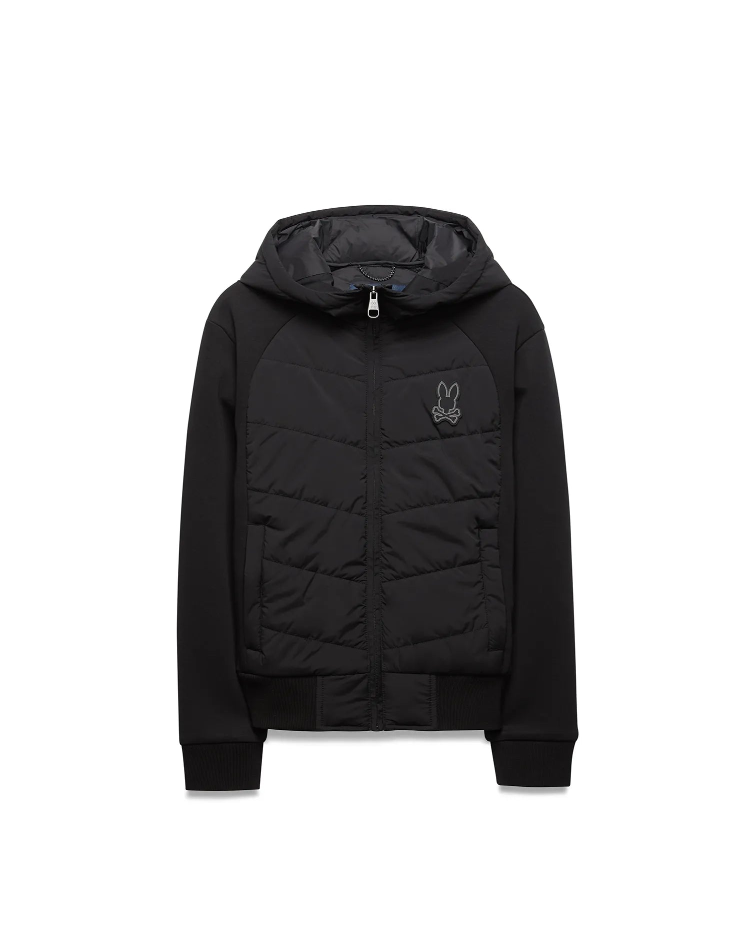 Psycho Bunny Kids Outerwear Gordley Jacket giacca nera imbottita