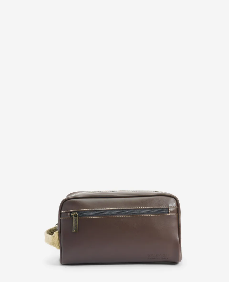 Kenneth Cole Reaction Travel Kit with 3-Piece Manicure Set beauty case marrone