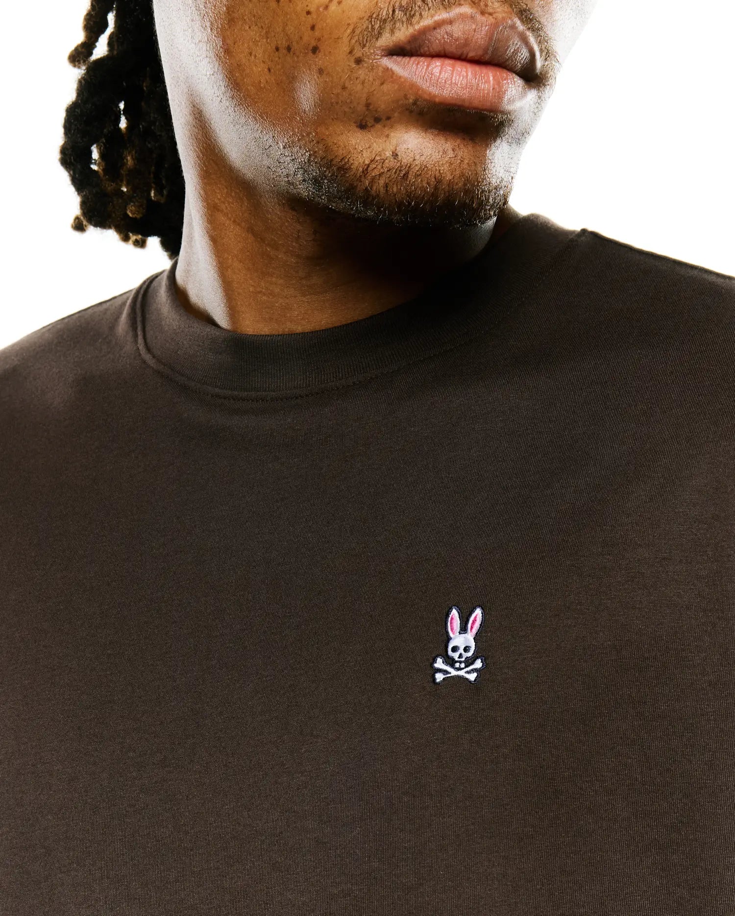 Psycho Bunny Men's Tees Classic Pima Crew Neck Tee maglietta Java in Pima