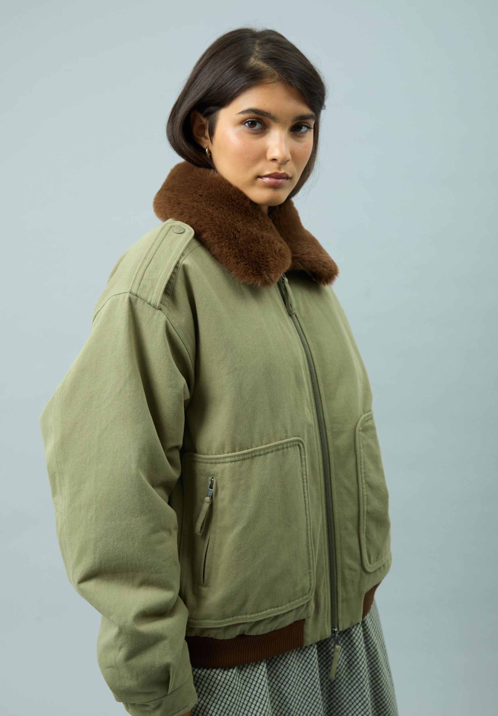House Of Sunny Women's Jackets CRUISE JACKET giacca S–XL in canvas con sherpa