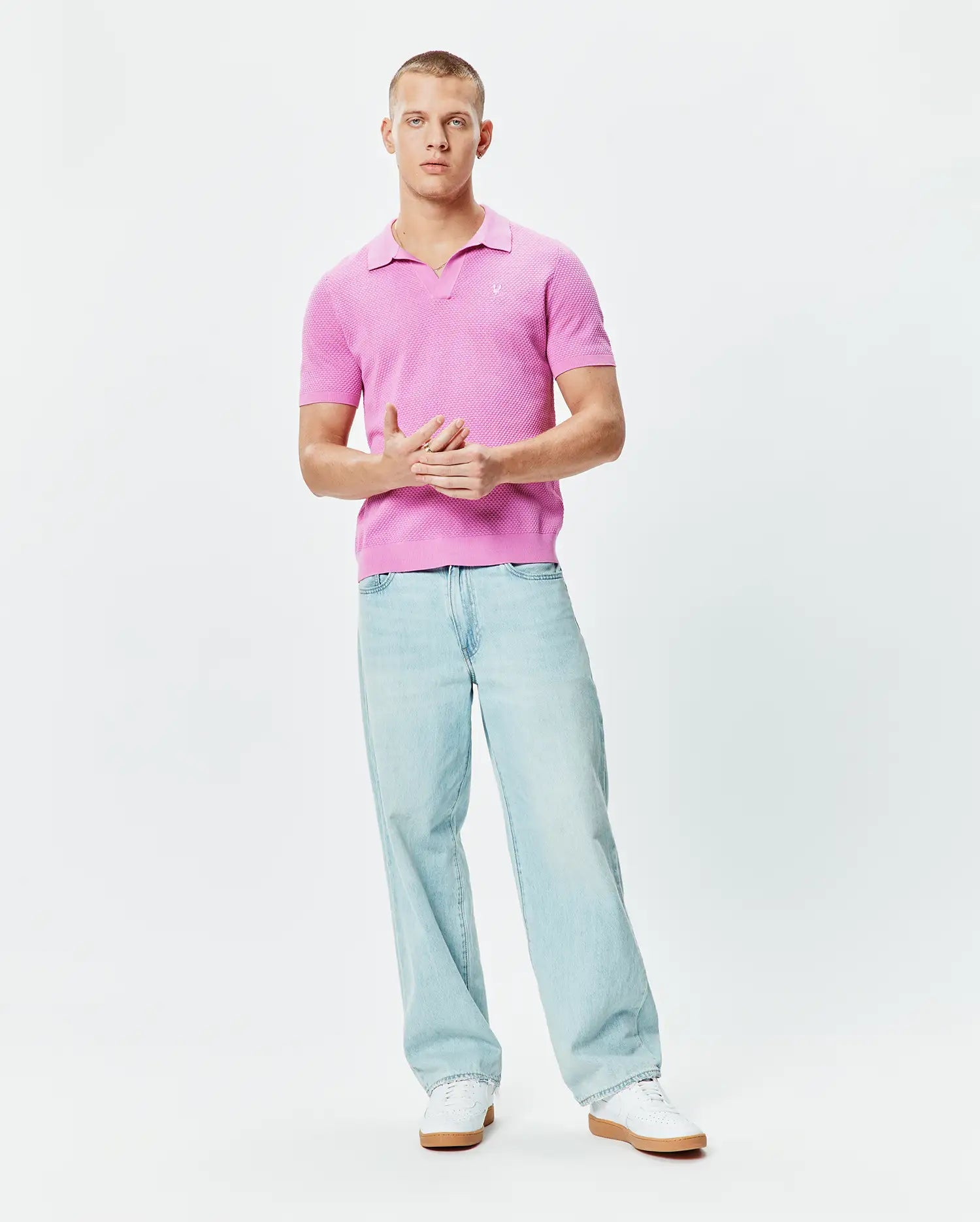 Psycho Bunny Men's Polos MENS DEVON KNIT POLO MT0100169 polo 510 Crocus XXS-XXXL cotone