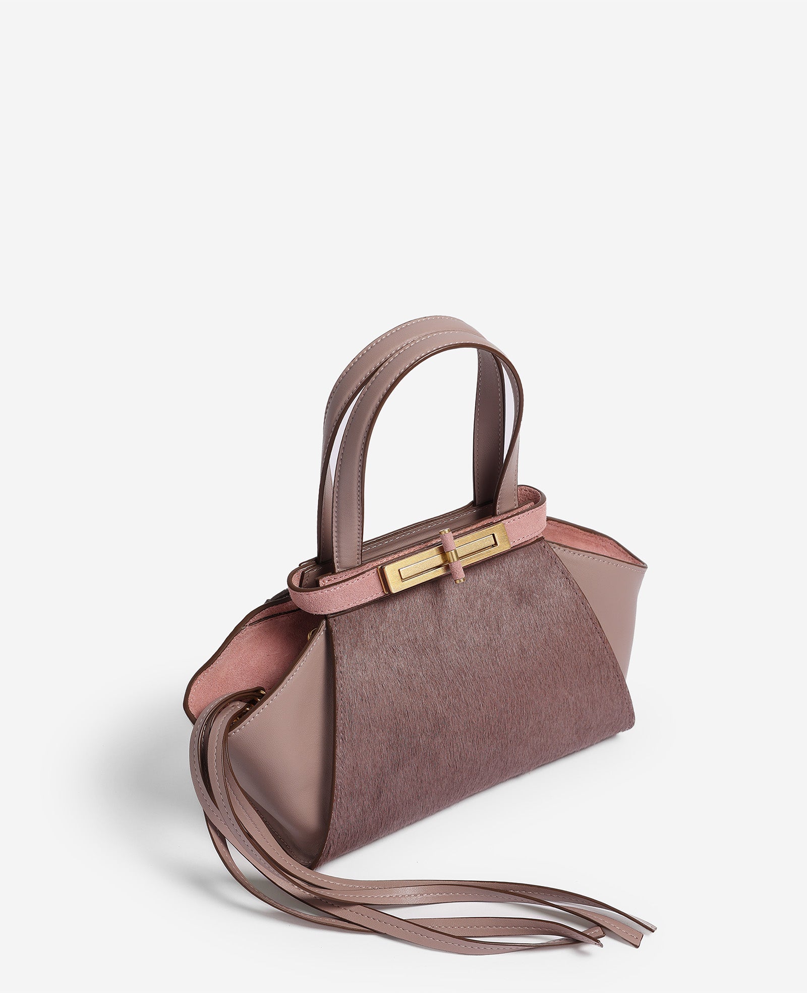 Kenneth Cole Reaction Bags Crosby Small Satchel borsa lilla in pelle