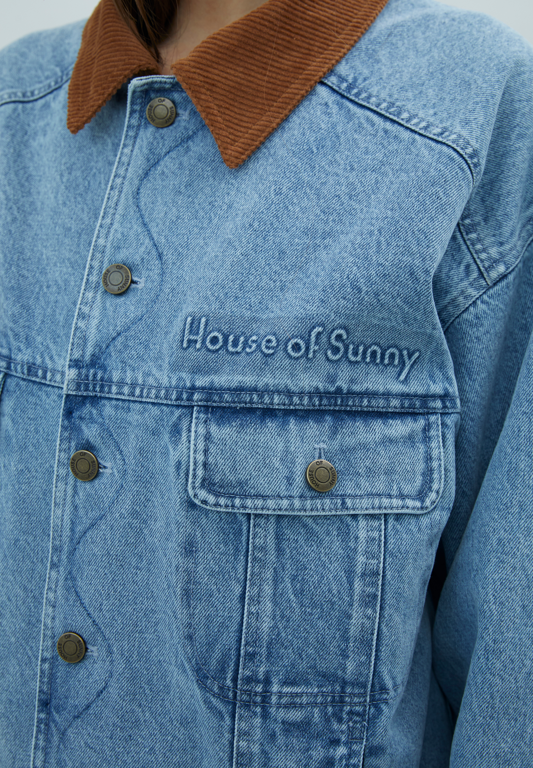 House Of Sunny Women's Jackets The Western Jacket giacca denim oversize