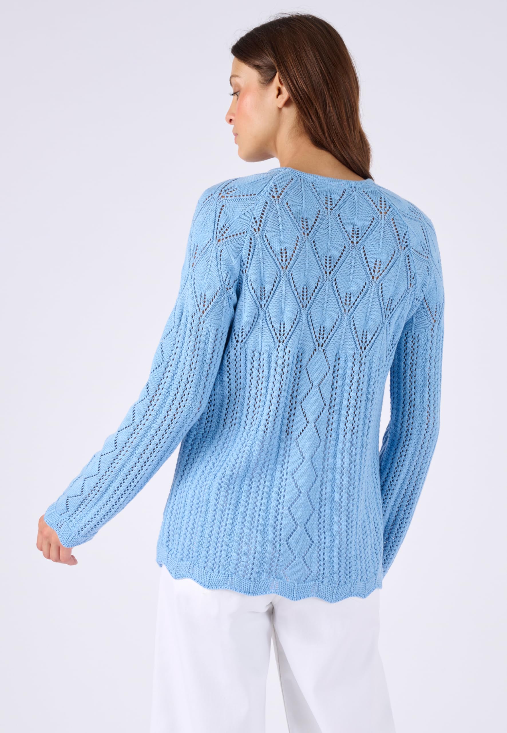 Damart Prêt-à-porter maglia traforata donna 50-52 cotone