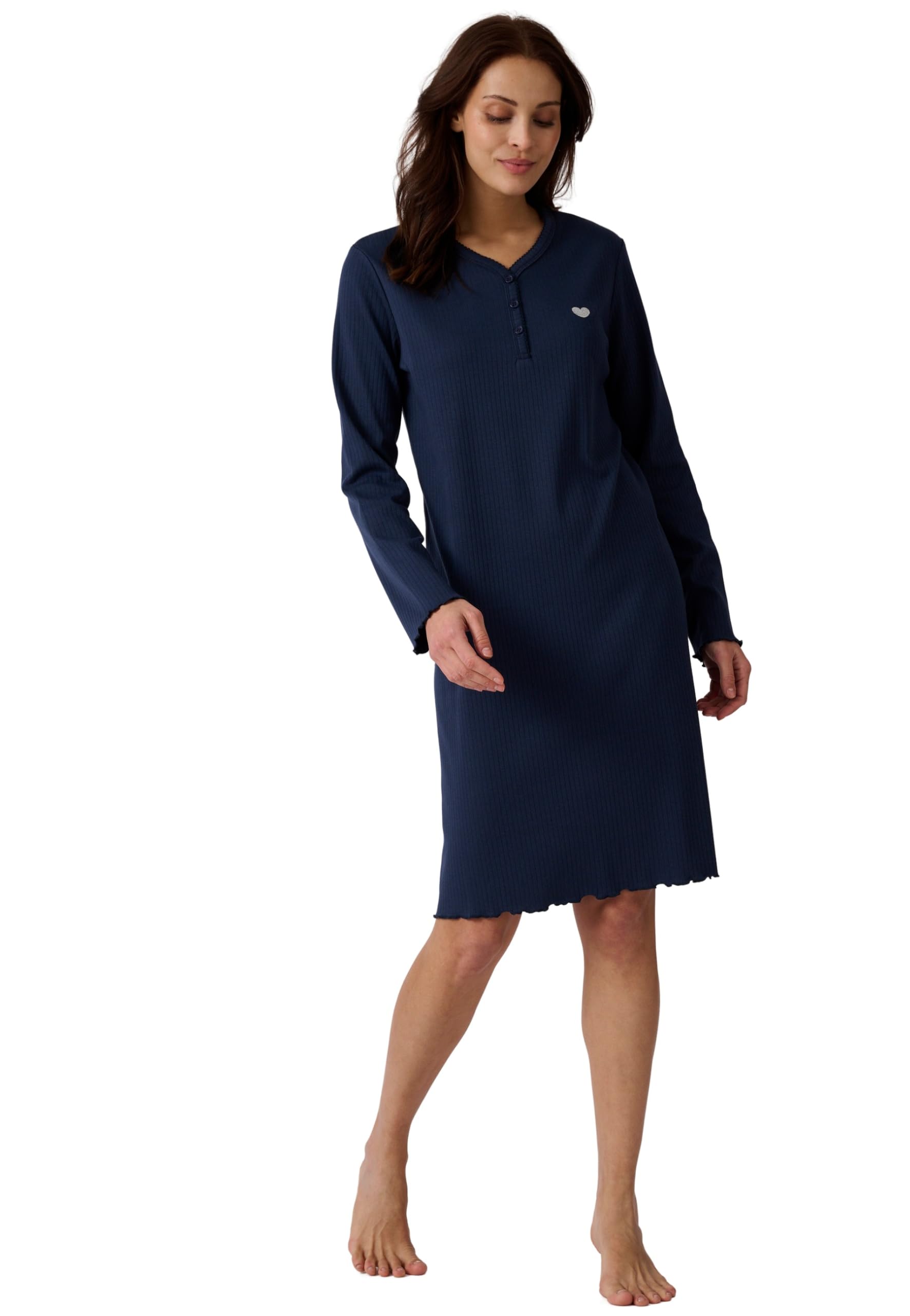 Damart Homewear Camicia da Notte Donna XL Verde Turchese calda