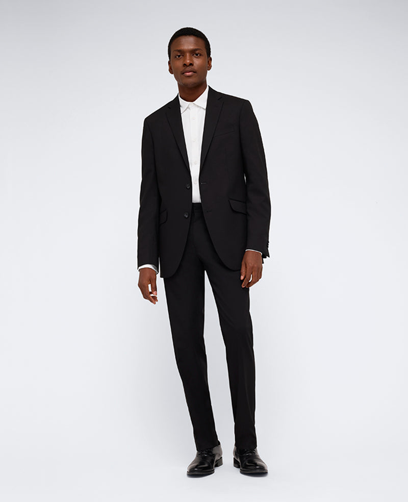 Kenneth Cole Reaction Ready Flex Suit Separate Pant pantaloni neri slim