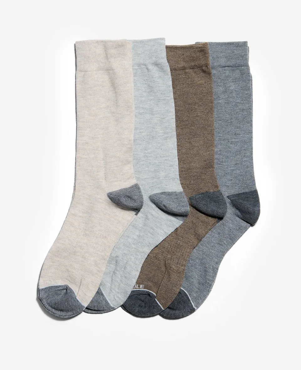 Kenneth Cole Reaction Clothing Heather Crew Sock calzini 4 paia mélange