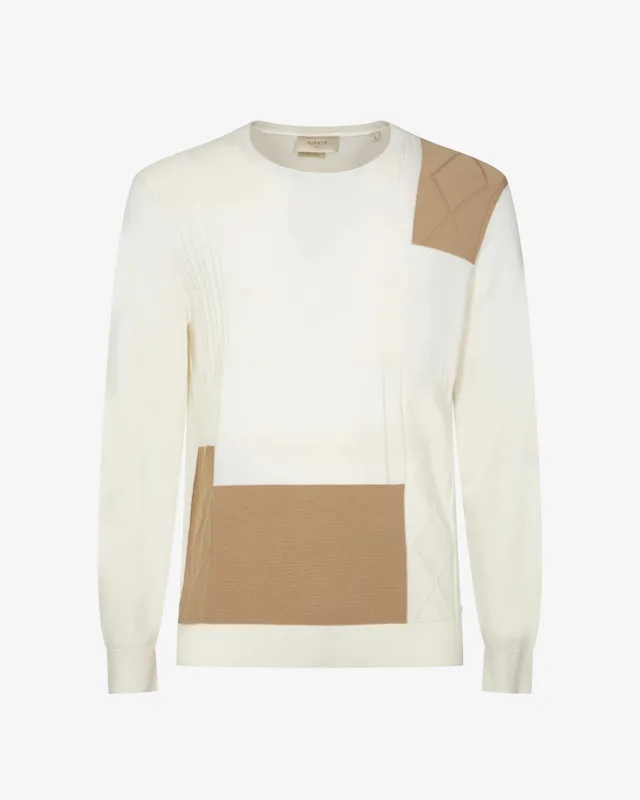 Markup Uomo Maglieria Girocollo patchwork viscosa