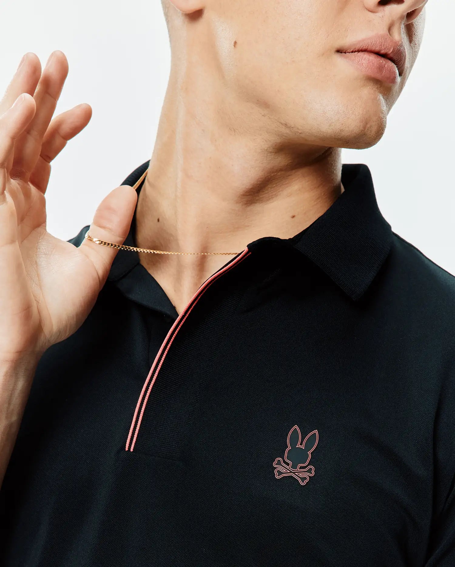 Psycho Bunny Men's Polos Redmonds Sport Polo polo nera slim