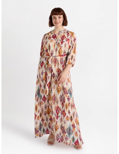 Fiorella Rubino Vestiti Vestito Lungo dalla Stampa Ikat vestito 50 Plus