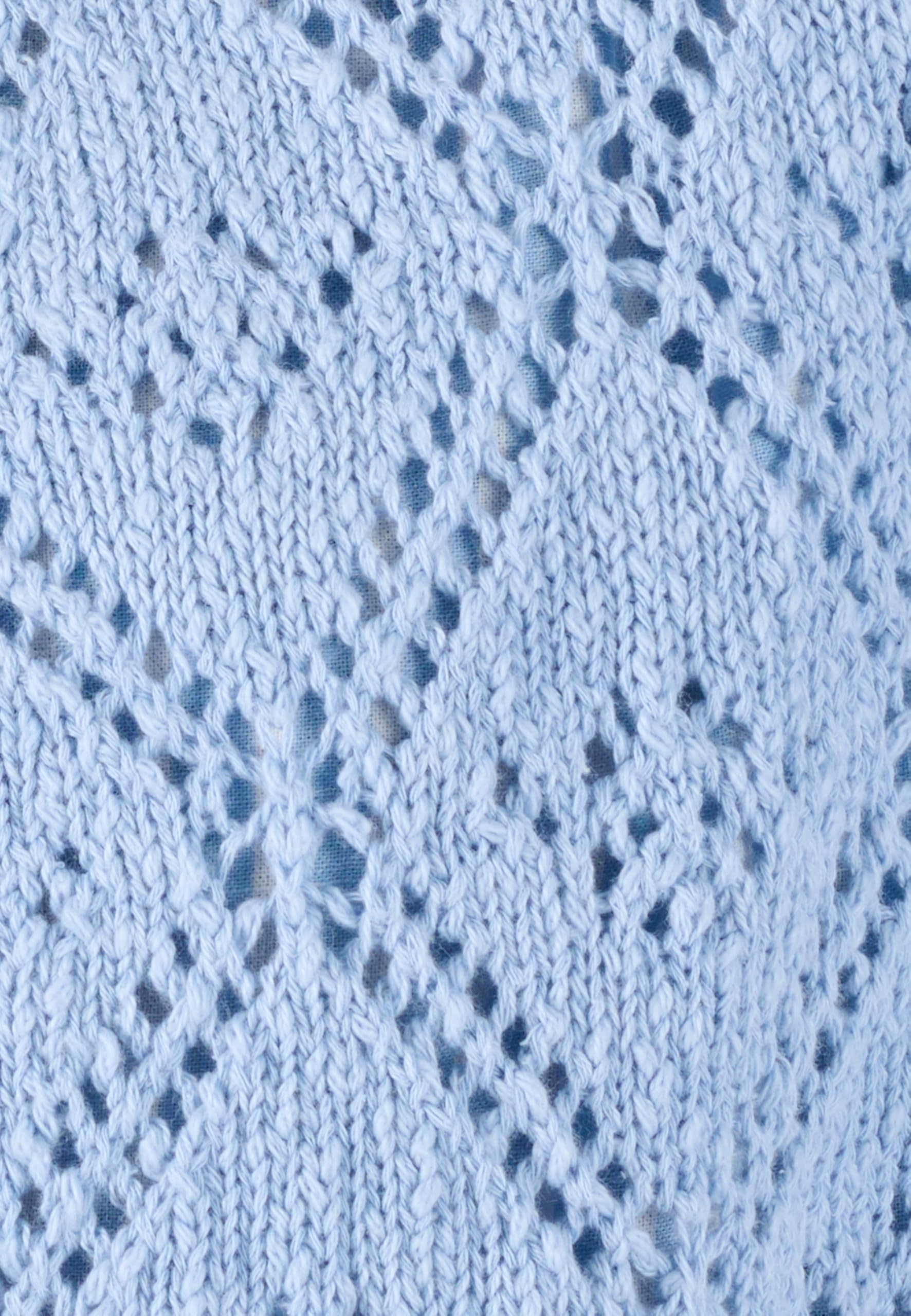 Damart Prêt-à-porter Cardigan traforato Filato Nastro cardigan corto in cotone