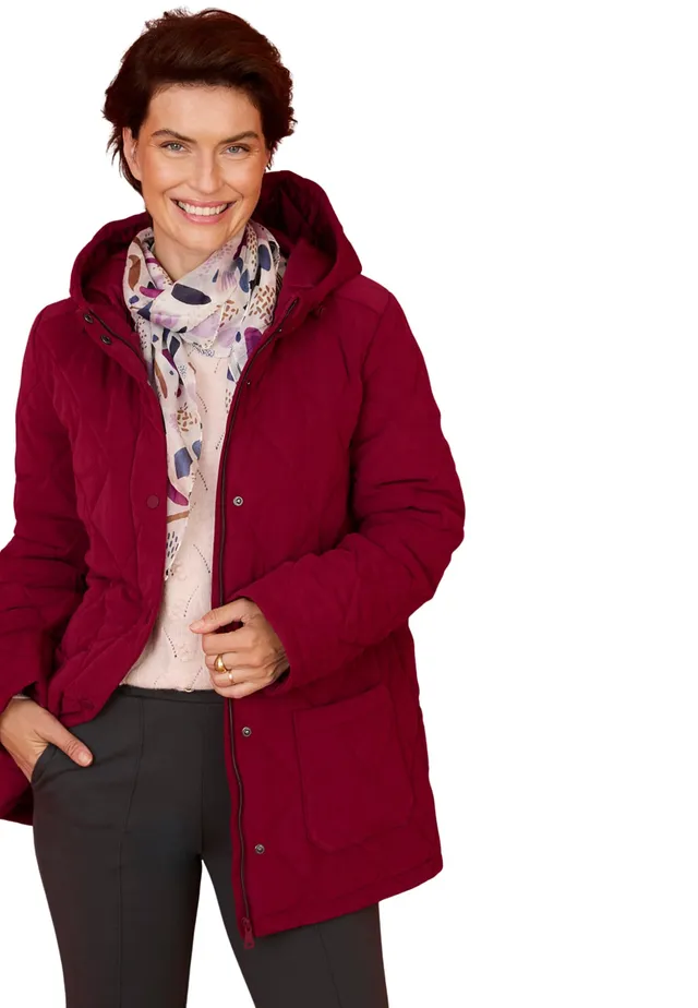 Damart Prêt-à-porter parka trapuntato con cappuccio 38-40 idrorepellente