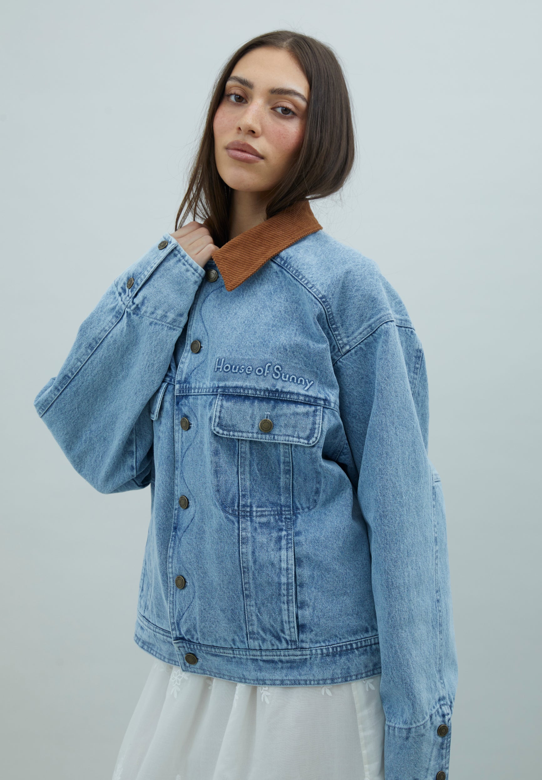 House Of Sunny Women's Jackets The Western Jacket giacca denim oversize