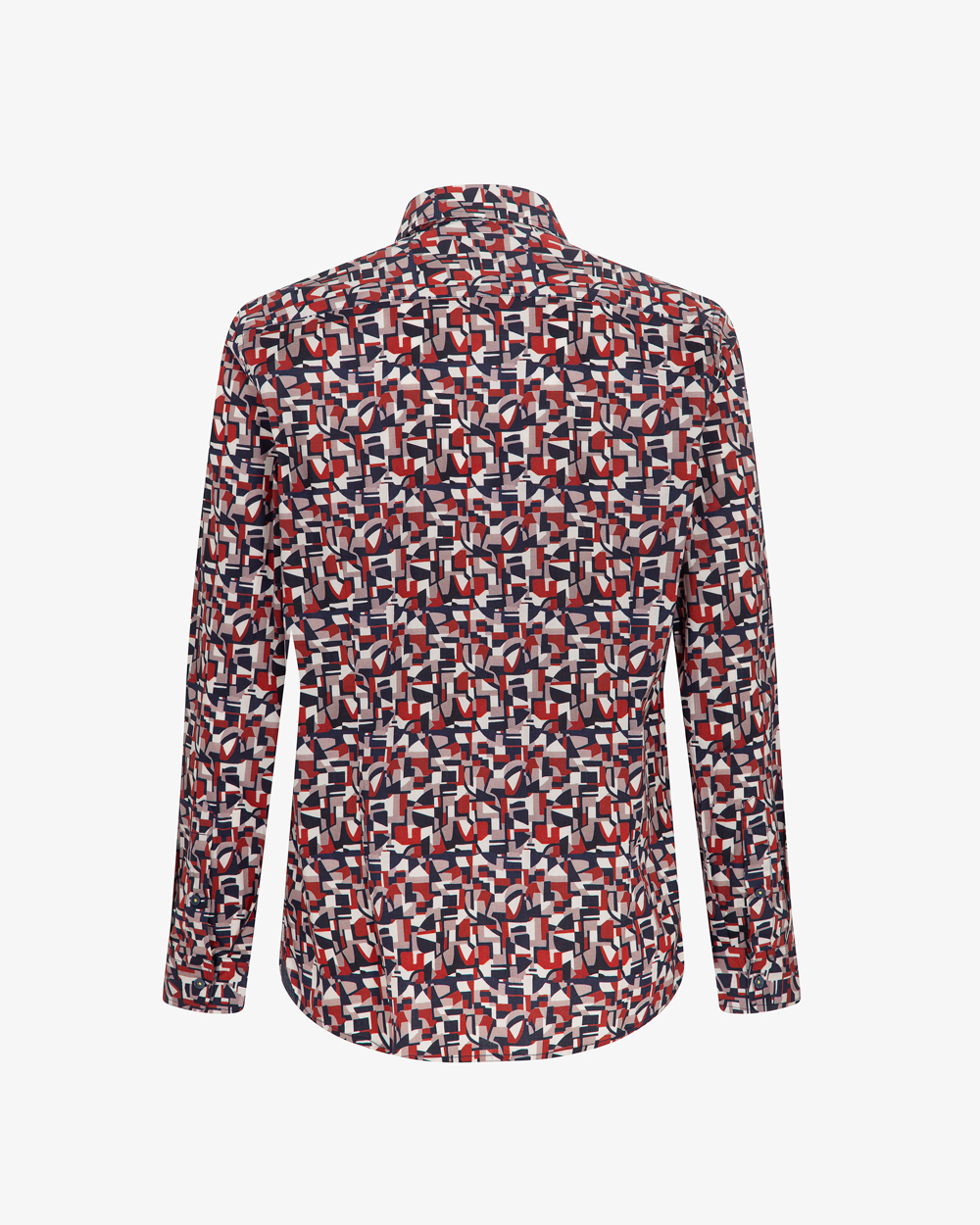 Markup Uomo Camicie Camicia stampa geometrica uomo manica lunga