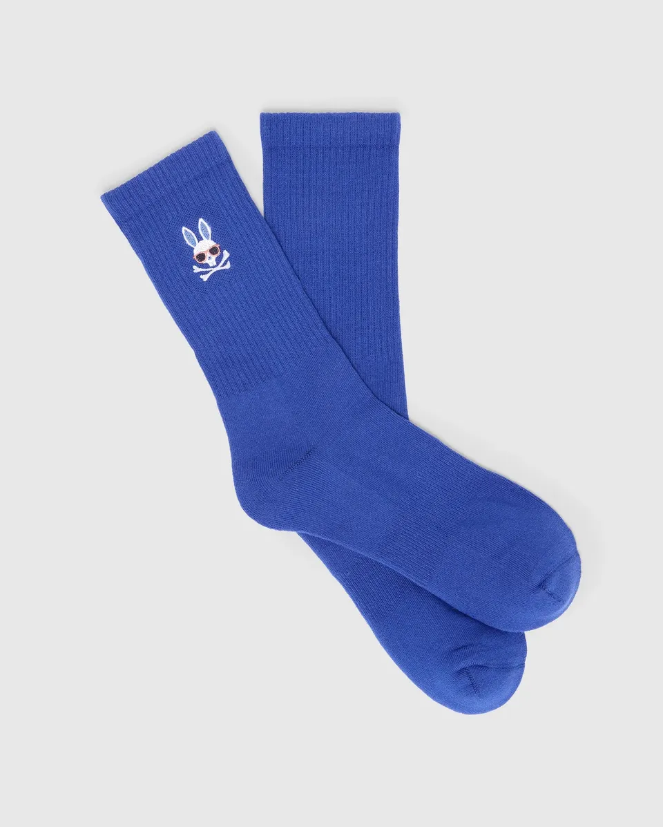 Psycho Bunny Accessories Sunny Sport Sock calze sportive blu O/S comfort