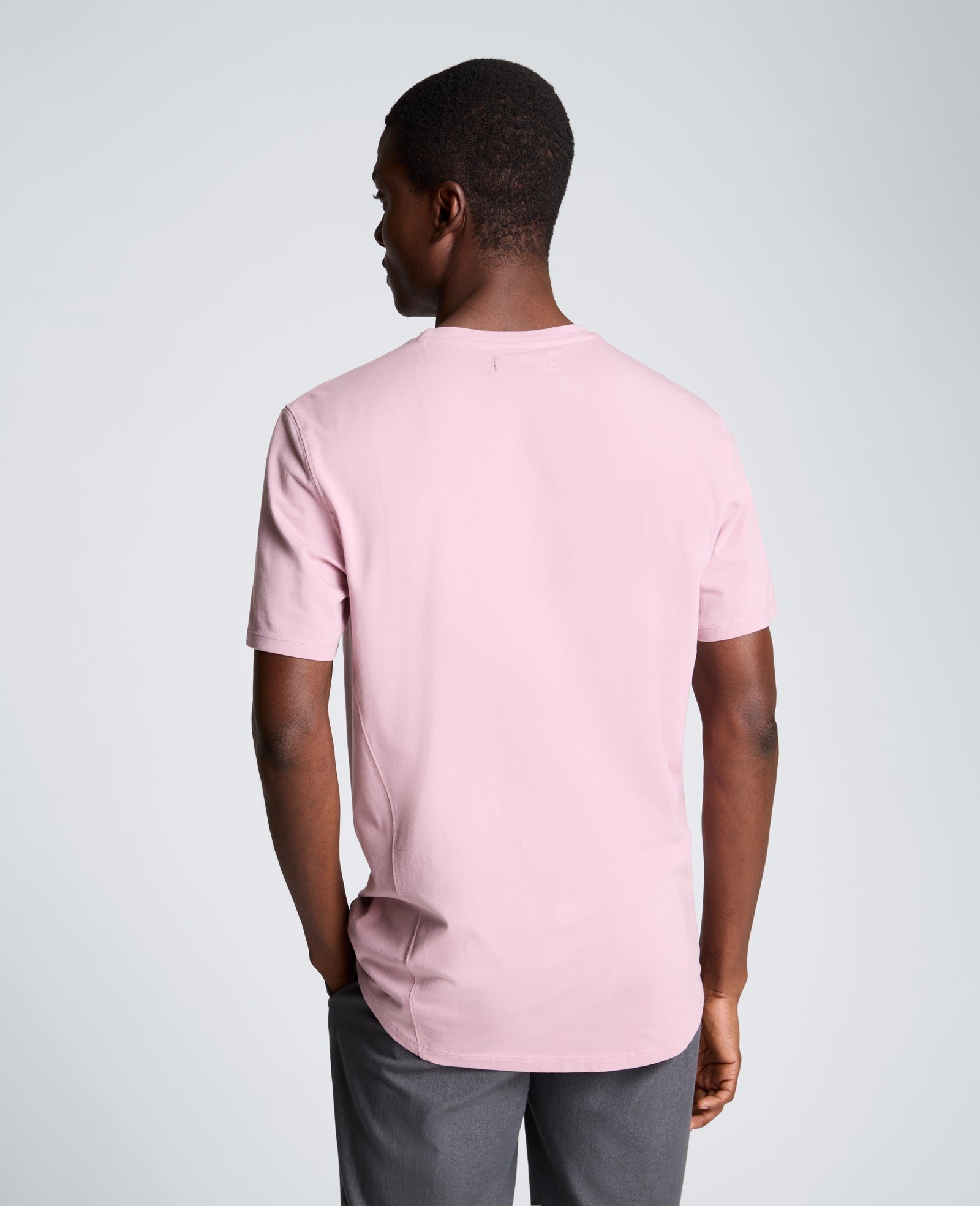 Kenneth Cole Reaction Clothing Performance Crew Neck T-Shirt maglietta girocollo mauve S-XXL stretch