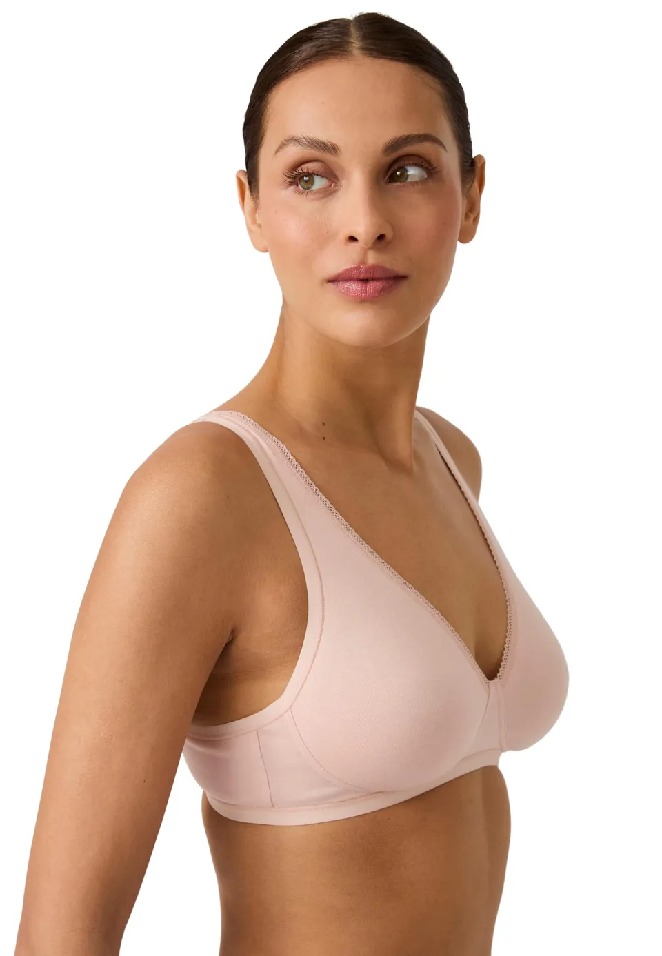 Damart Biancheria intima reggiseno bianco in cotone biologico