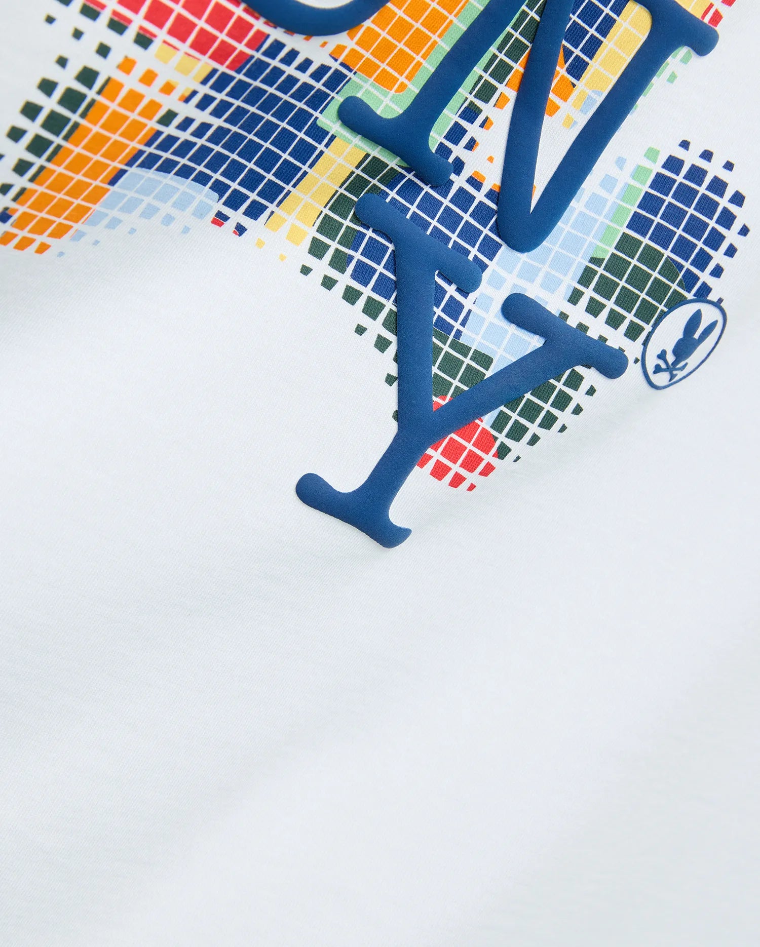 Psycho Bunny Men's Tees Wes Pima Cotton Graphic Tee MT0200397 maglietta bianca Pima