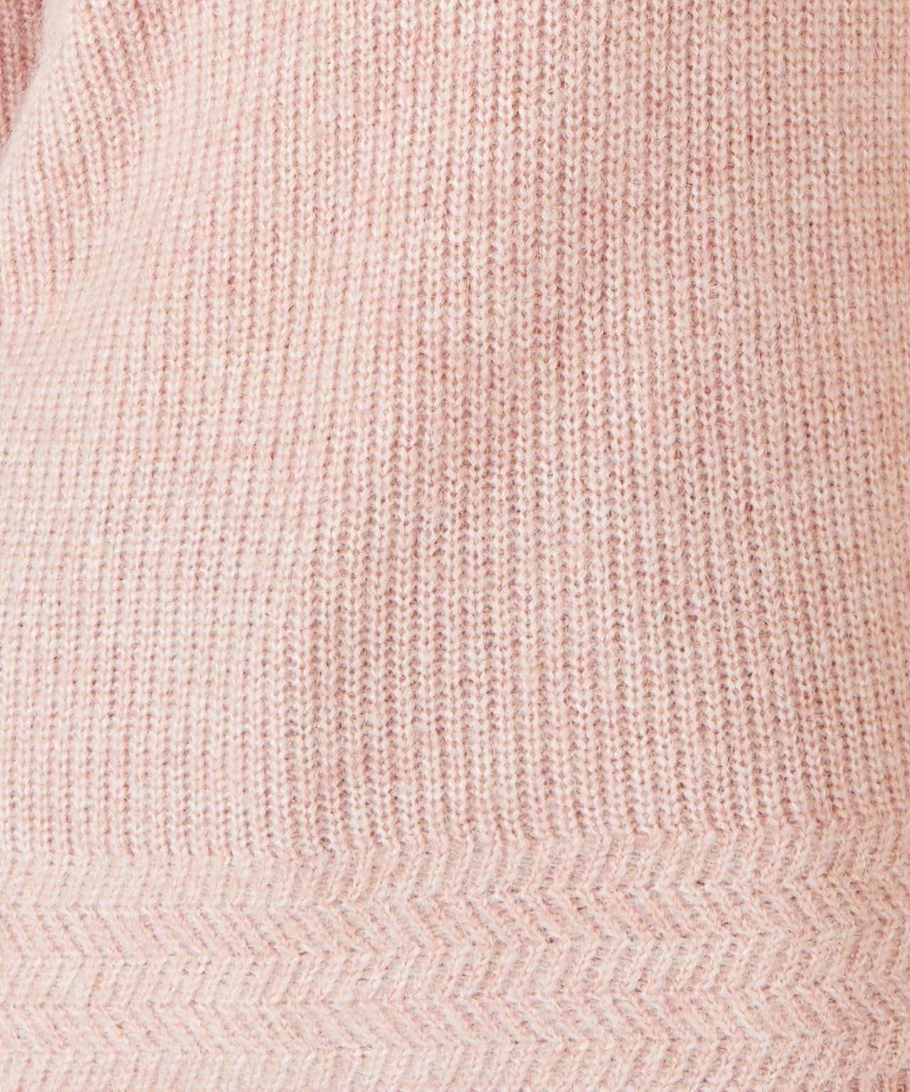 Damart Prêt-à-porter maglione maglia perla miscela alpaca rosa tenue 40