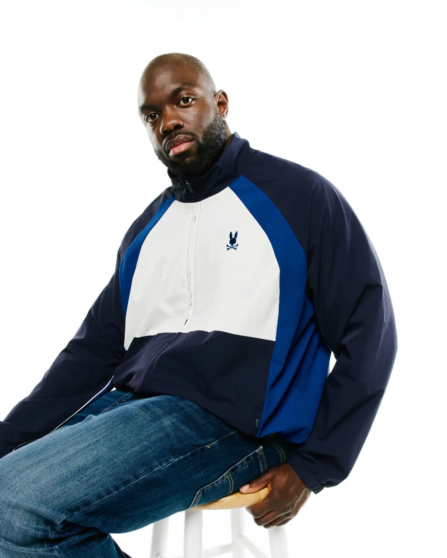 Psycho Bunny Big & Tall BIG AND TALL DIMITRI TRACK JACKET BT0500019 giacca blu