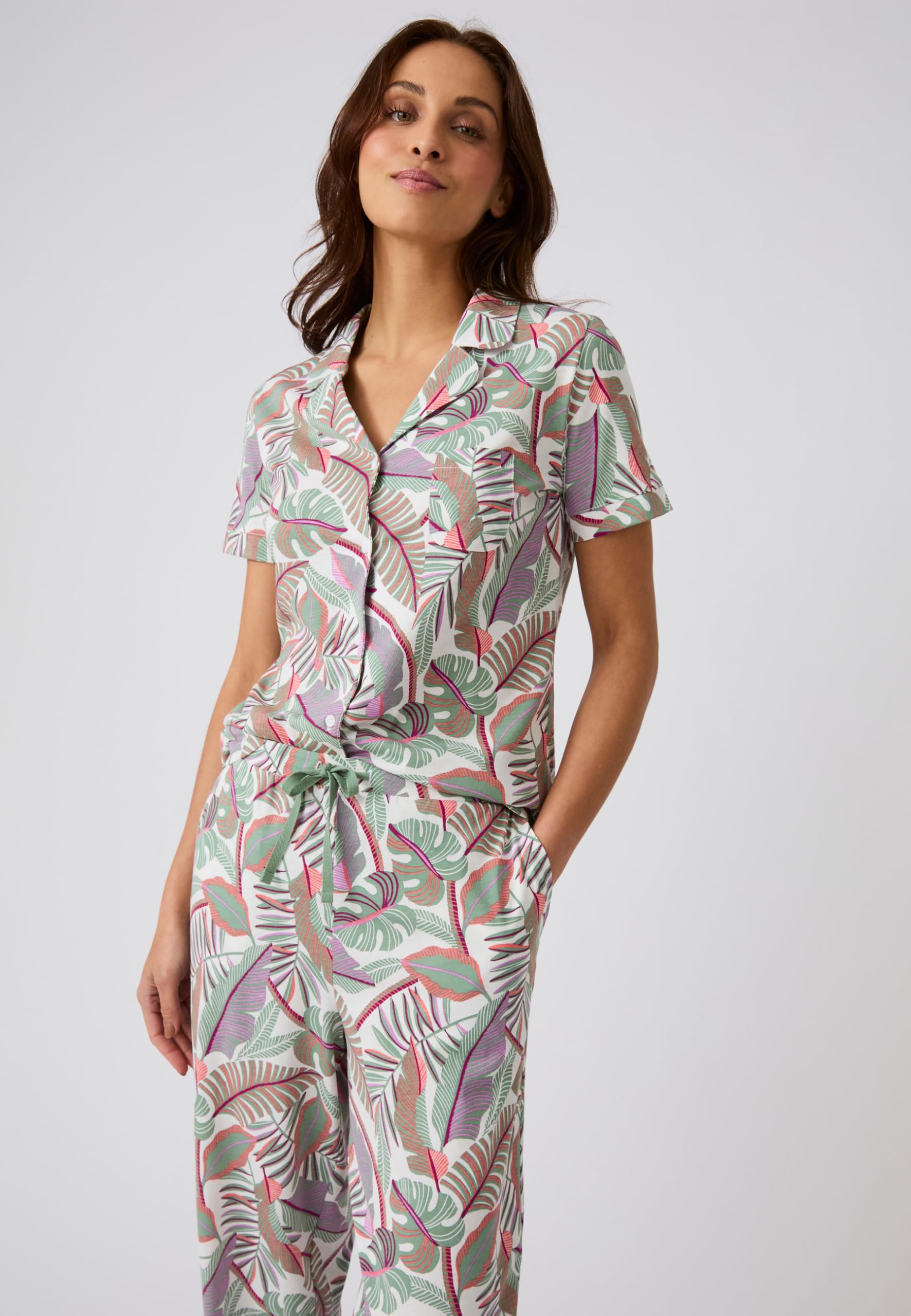 Damart Homewear Camicia Pigiama da donna S in cotone biologico