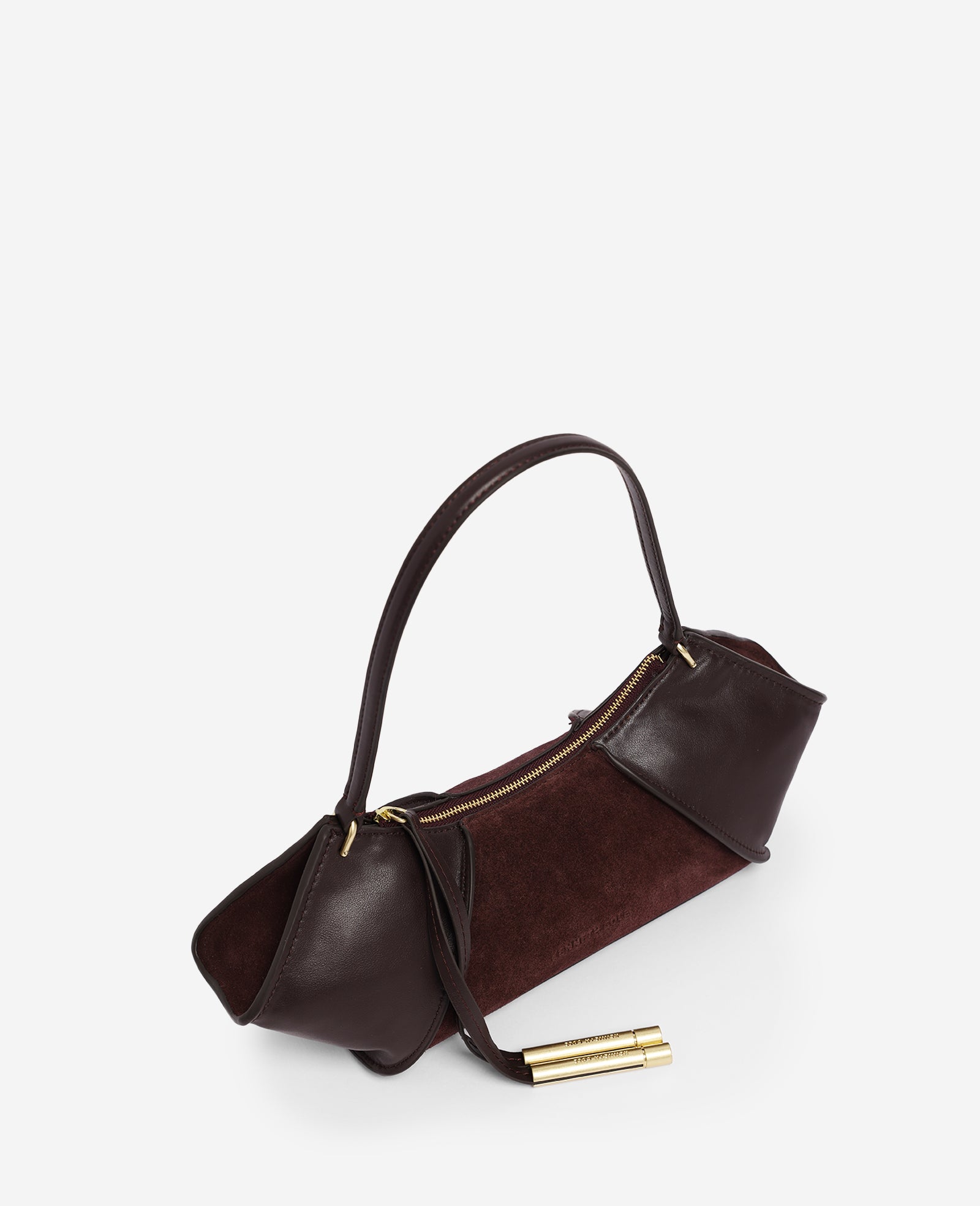 Kenneth Cole Reaction Bags Crosby Suede Shoulder Bag borsa a spalla prugna in pelle