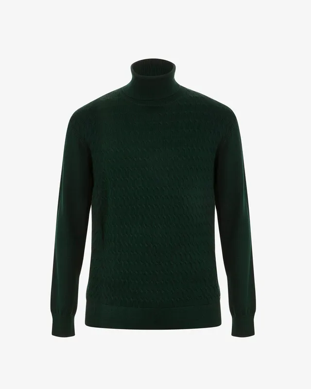 Markup Uomo Maglieria Dolcevita a trecce in misto viscosa dolcevita uomo