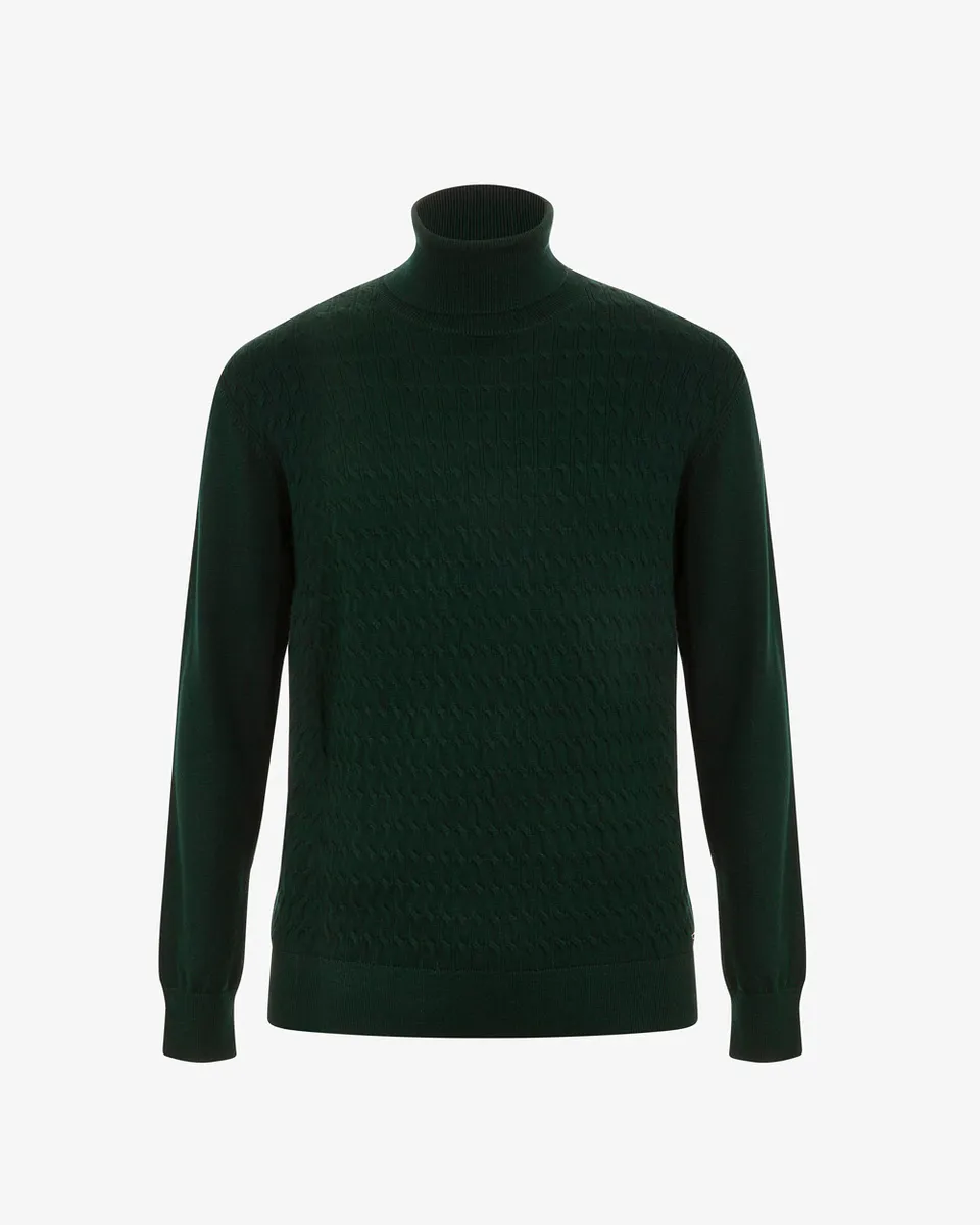 Markup Uomo Maglieria Dolcevita a trecce in misto viscosa dolcevita uomo