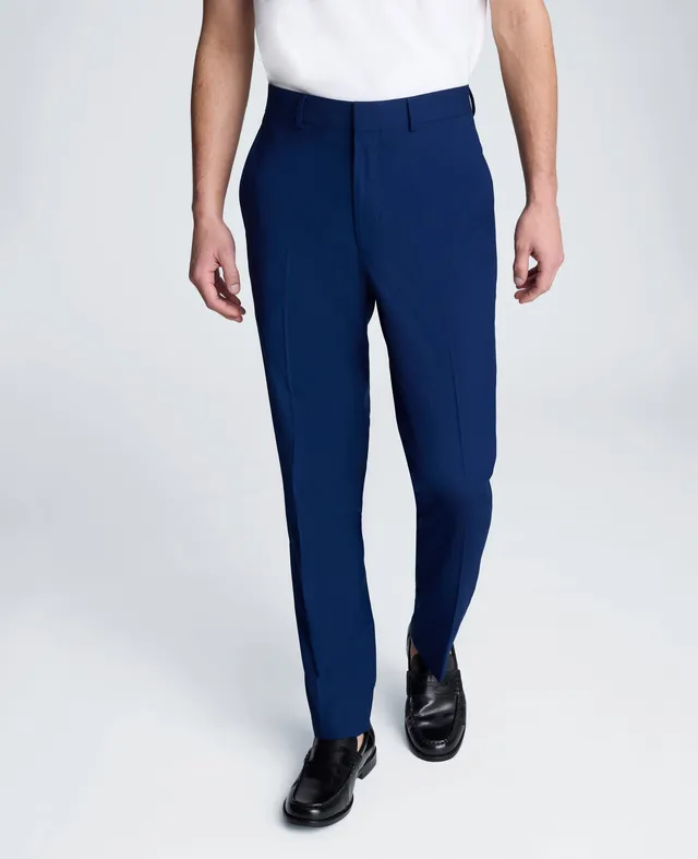 Kenneth Cole Reaction Clothing Stretch Suit Separate Pant pantaloni blu elasticizzati