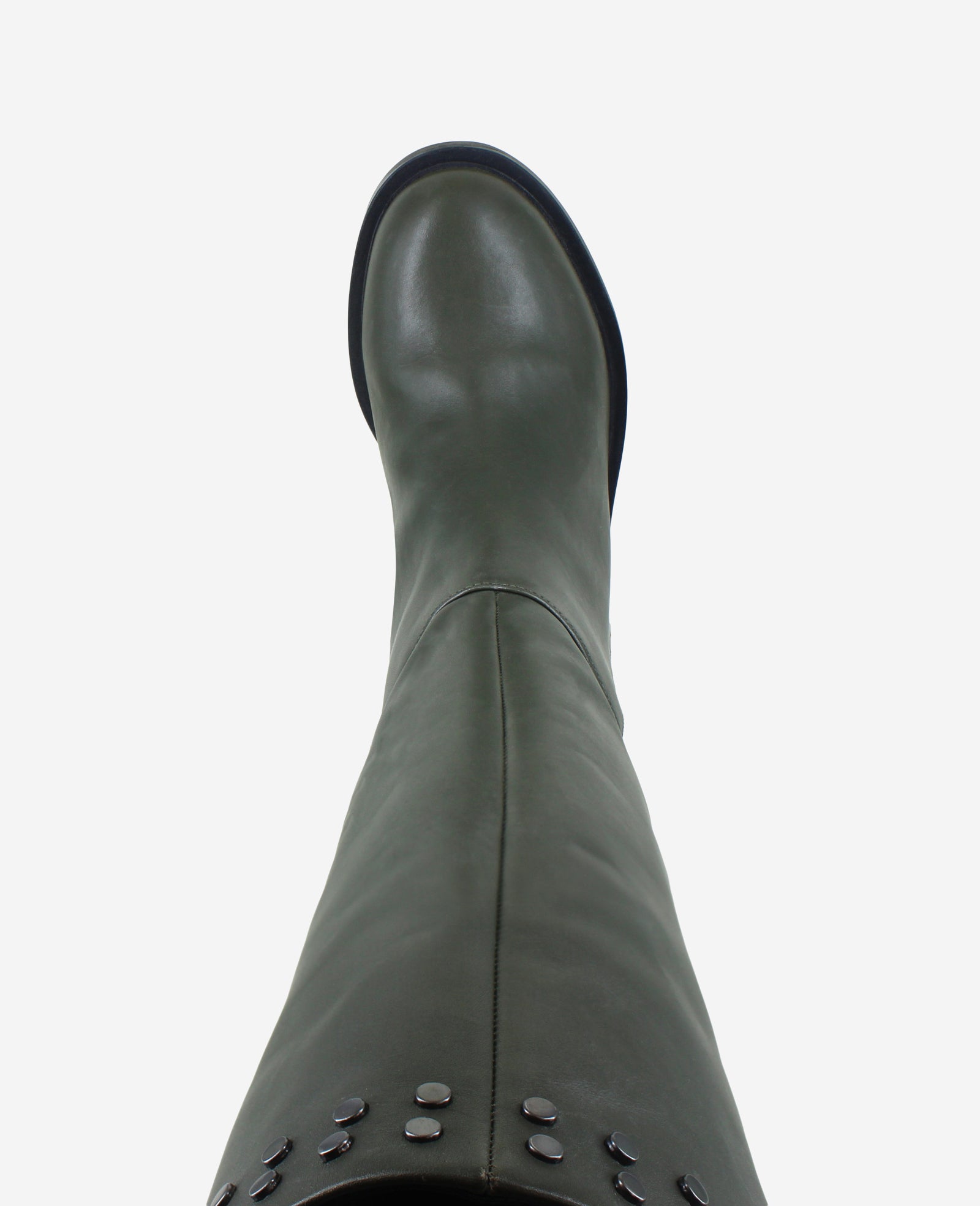 Kenneth Cole Reaction Shoes Scorpio Leather Stud Boot stivale in pelle grigio antracite