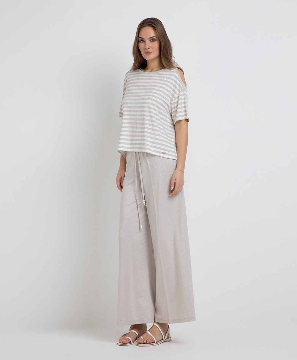 Markup Donna T-Shirt & Felpe T-shirt in misto viscosa fiammata lurex