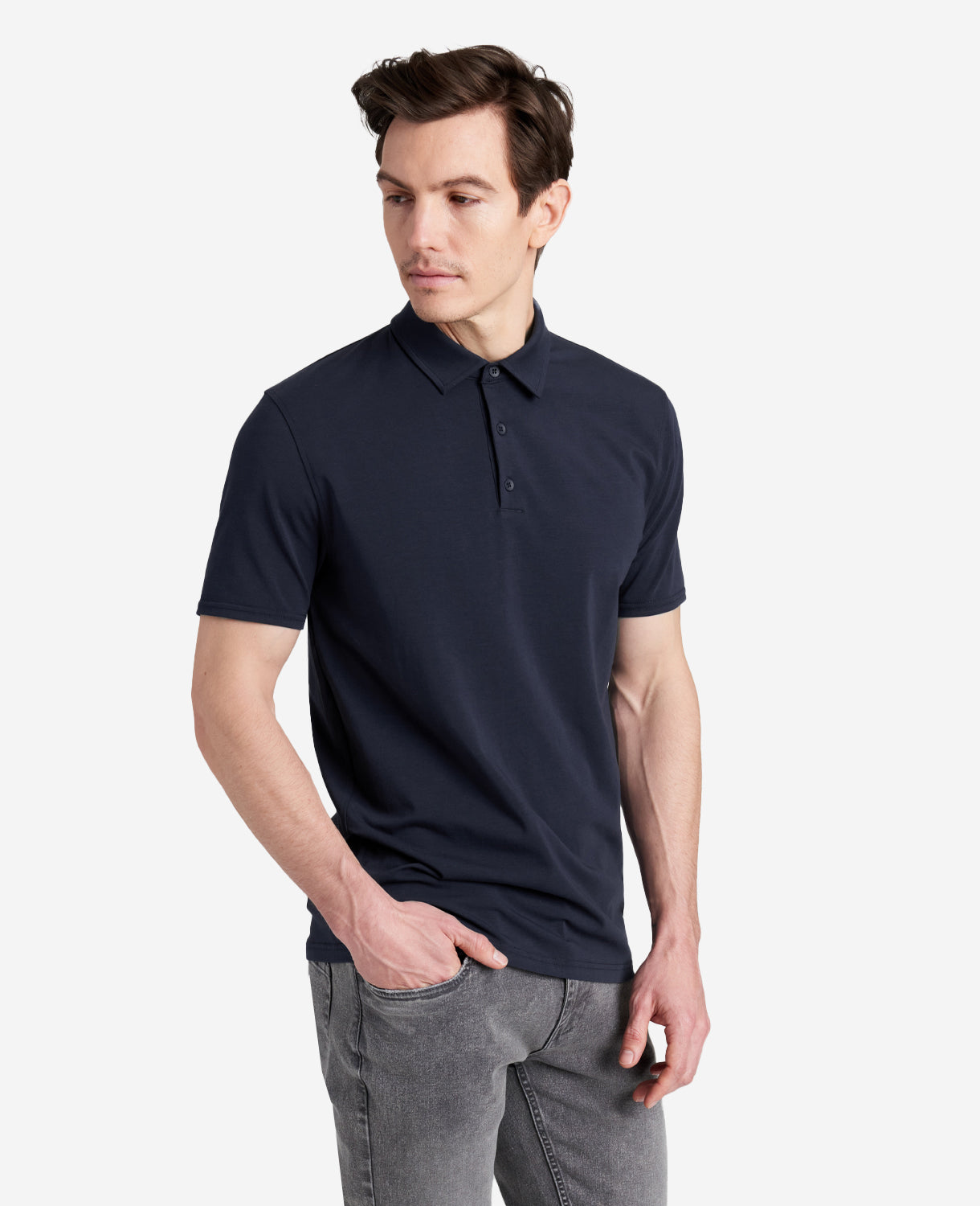 Kenneth Cole Reaction Clothing Performance Button Polo Bundle polo uomo tre colori