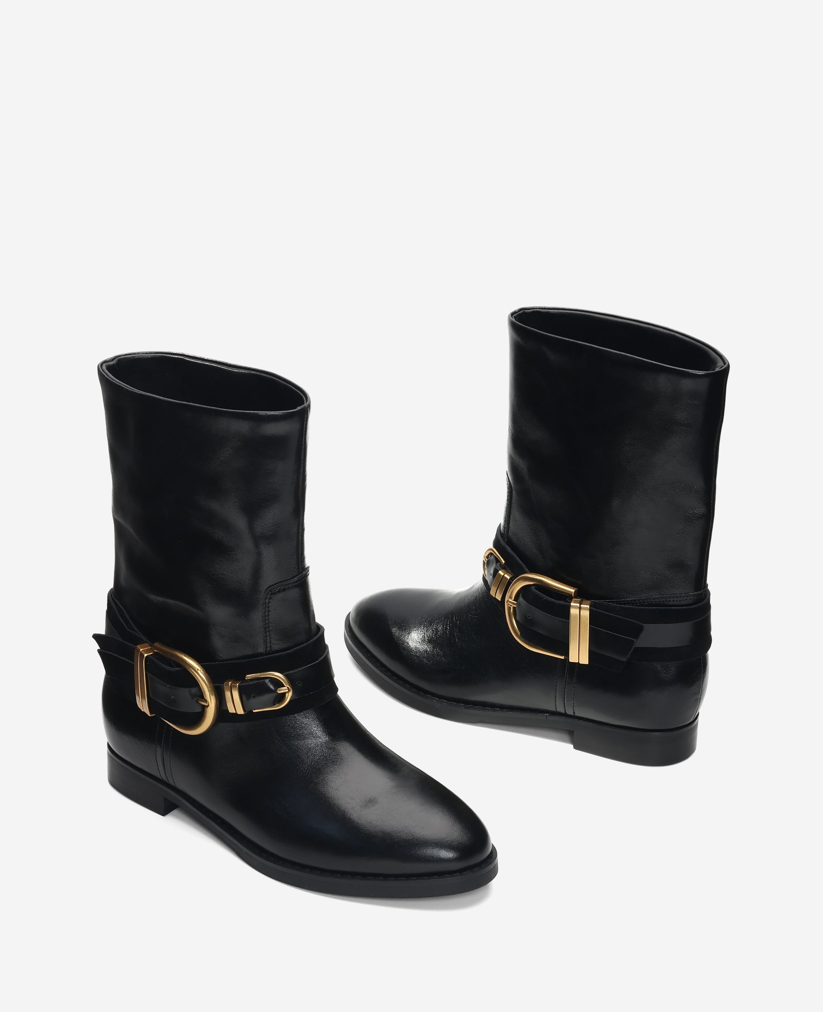 Kenneth Cole Reaction Shoes Nico Leather Boot stivale nero donna pelle