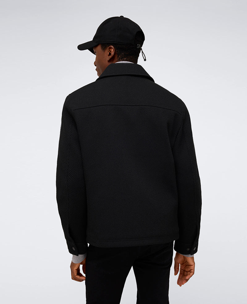 Kenneth Cole Reaction Clothing Heavyweight Twill Trucker Jacket giacca nera