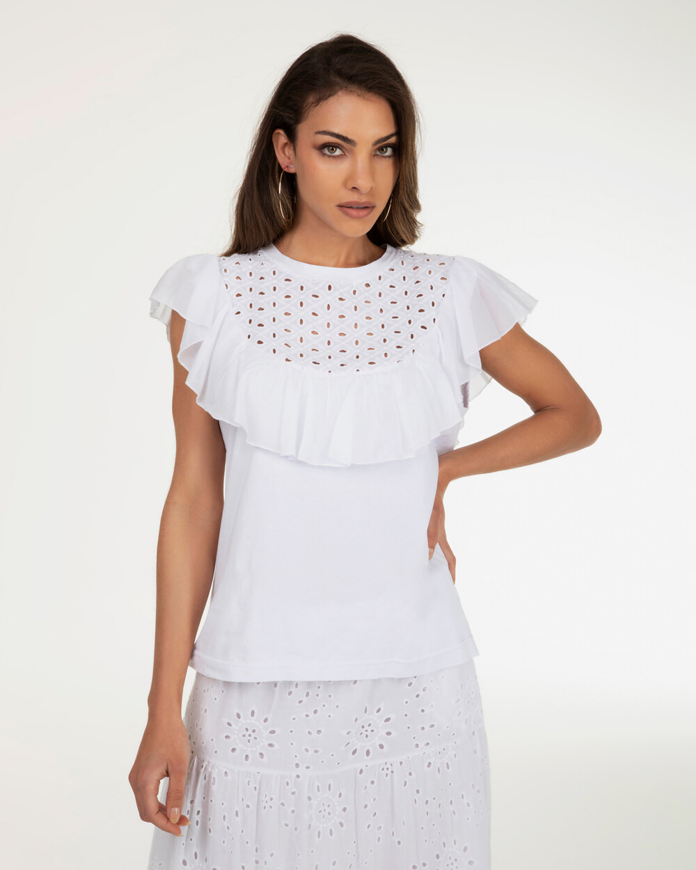 Markup Donna T-shirt con rouches