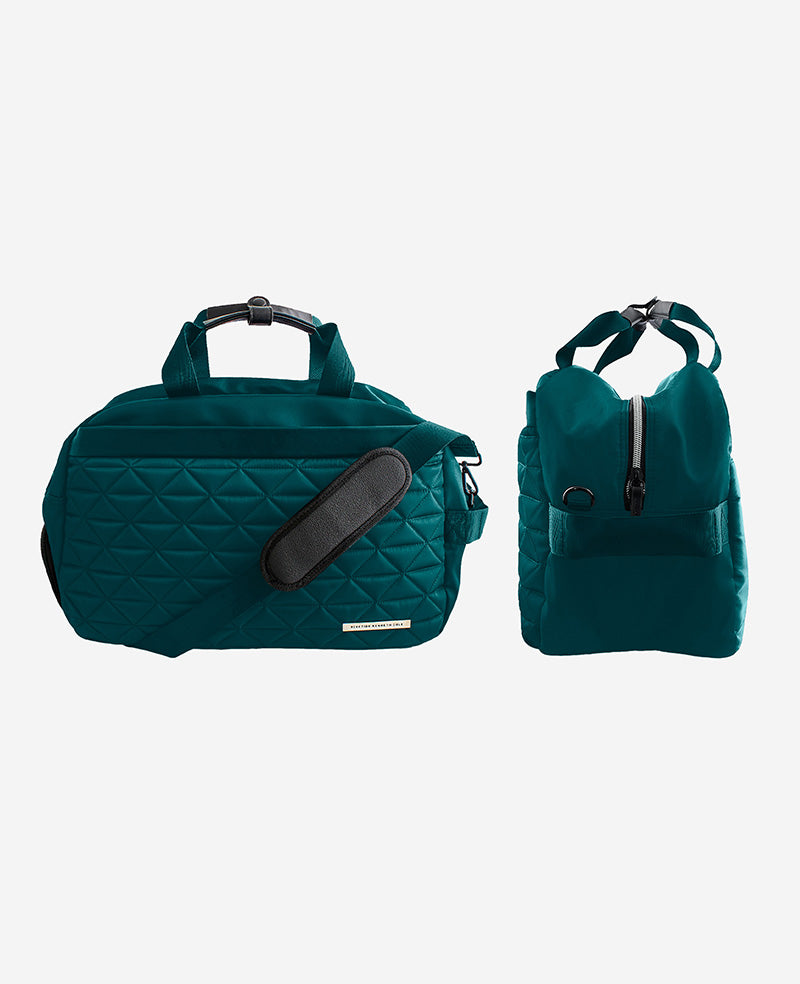 Kenneth Cole Reaction Emma borsone convertibile verde teal, nylon idrorepellente