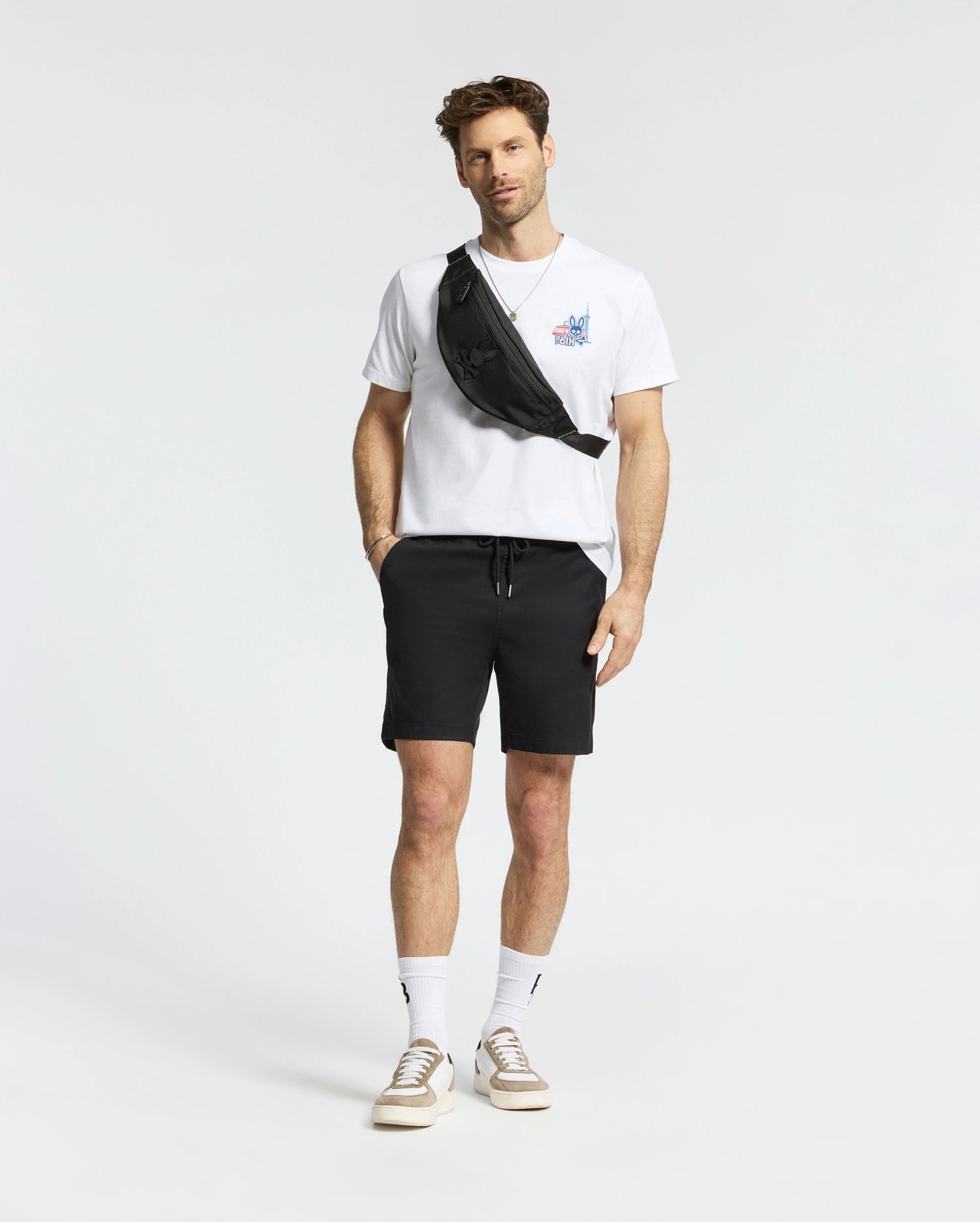 Psycho Bunny Men's Tees Toronto Tee maglietta bianca