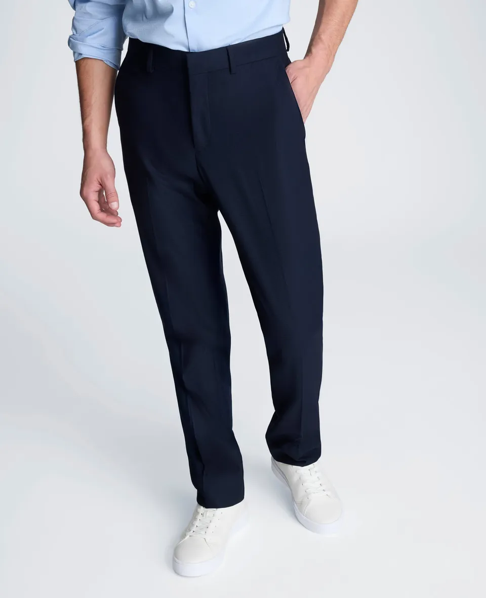 Kenneth Cole Reaction Clothing Stretch Suit Separate Pant pantaloni navy elasticizzati