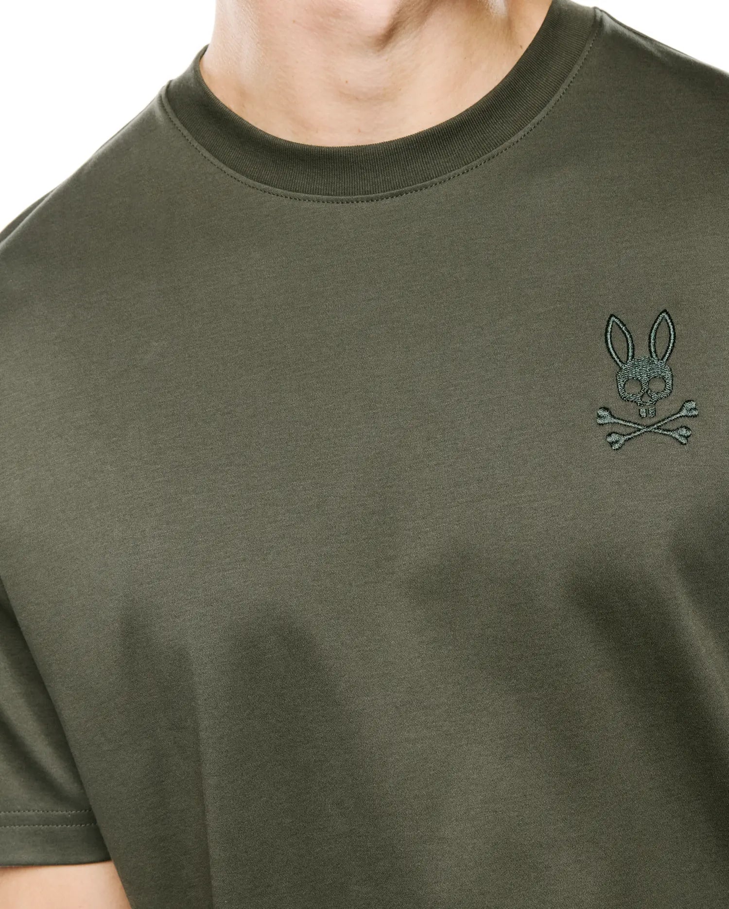 Psycho Bunny Men's Tees Oscar MT0200217 t-shirt verde oversize