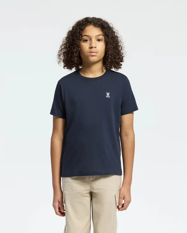 Psycho Bunny Kids Tees KIDS CLASSIC CREW NECK TEE maglietta navy