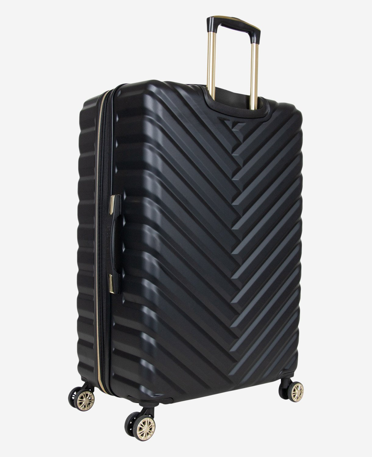 Kenneth Cole Reaction Luggage Madison Square Chevron Hard Side Expandable Suitcase valigia rigida nera bagaglio a mano
