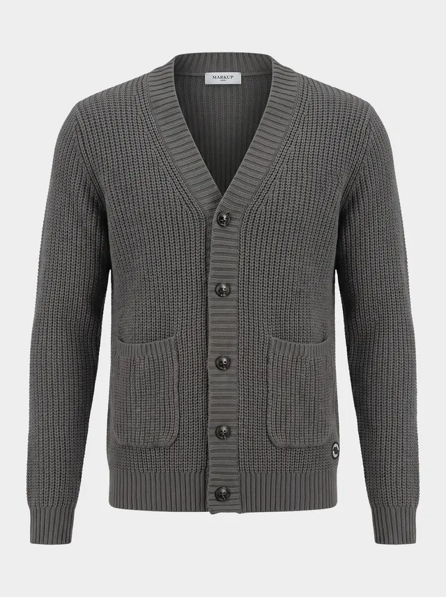 Markup Uomo Maglieria Cardigan Maglia Inglese