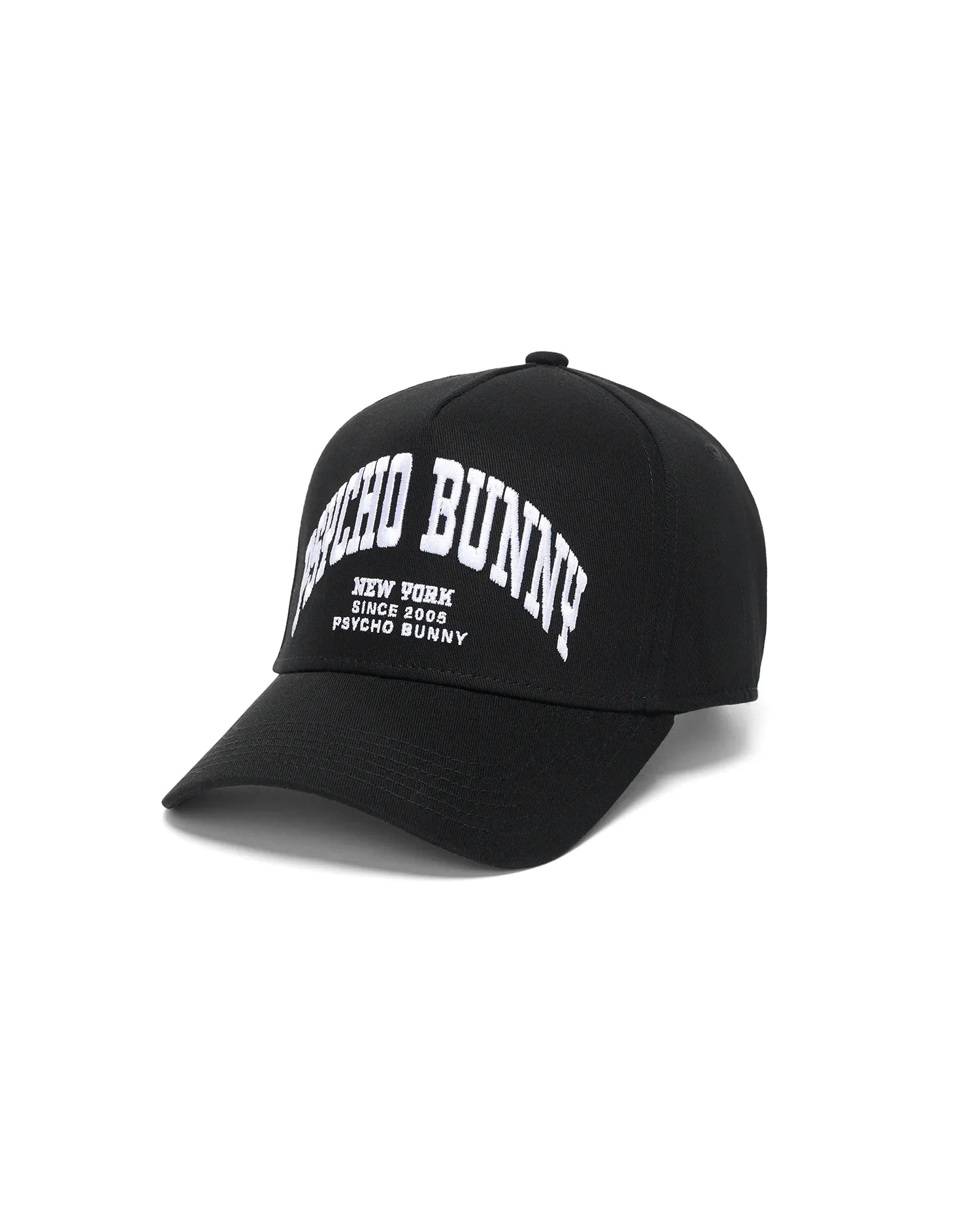 Psycho Bunny Accessories Men's Nathaniel A-Frame Trucker Cap MO1500136 cappellino nero