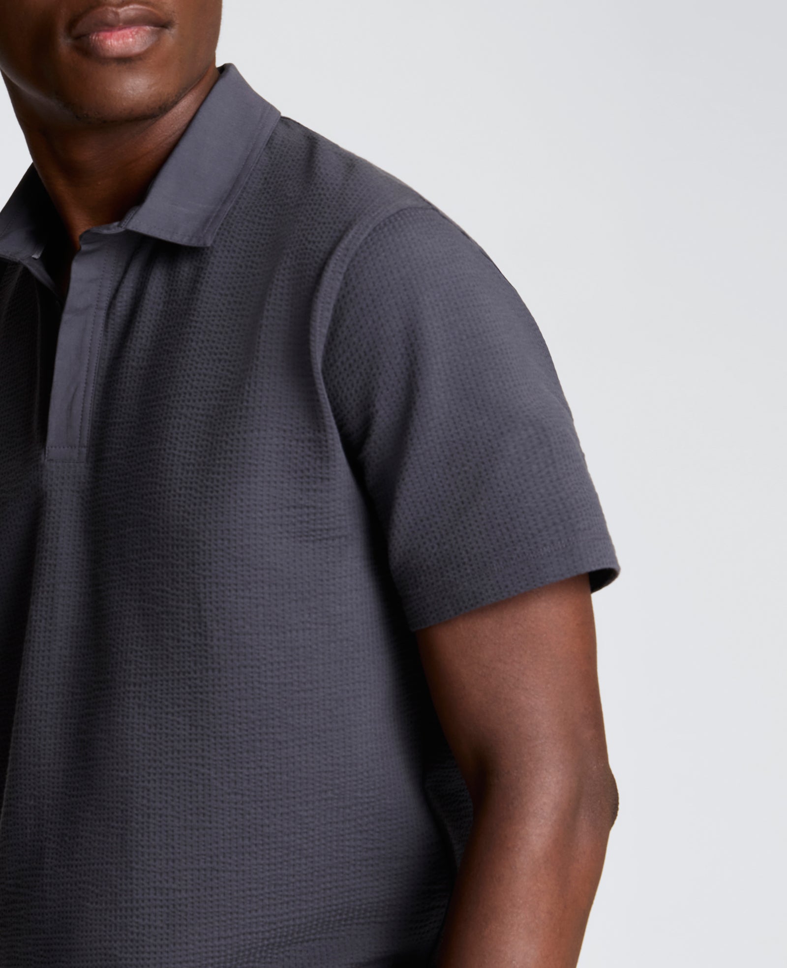 Kenneth Cole Reaction Mixed Media polo grigia, cotone elasticizzato