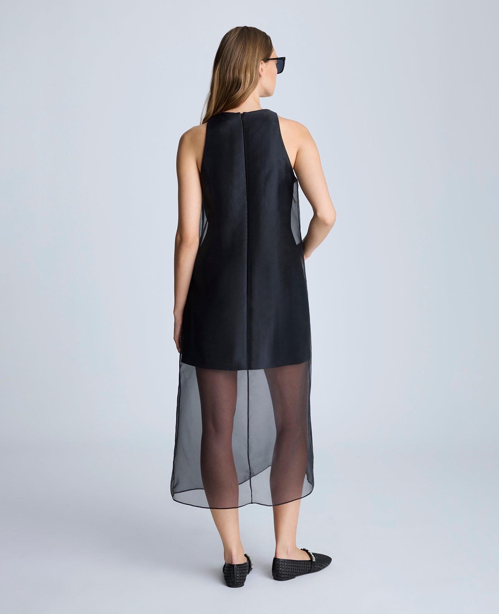 Kenneth Cole Reaction Clothing Boat Neck Mini Dress vestito nero