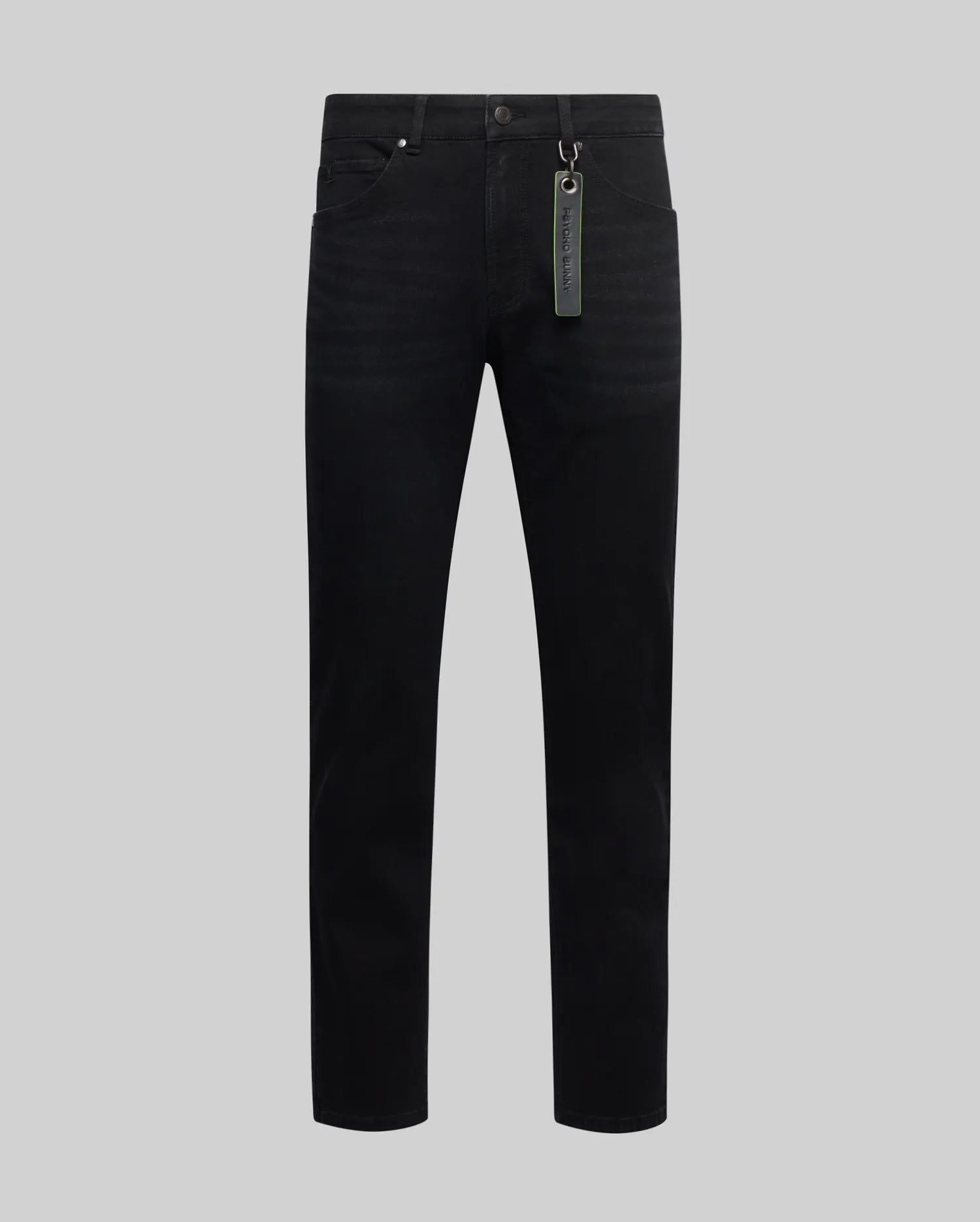 Psycho Bunny Men's Pants Emerson Slim Fit jeans nero 32 elasticizzato